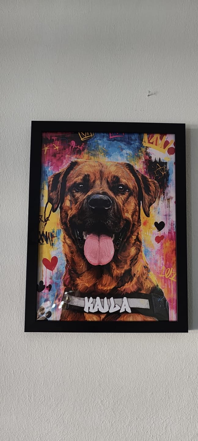 Customer photo review of Graffiti - Gepersonaliseerde Poster