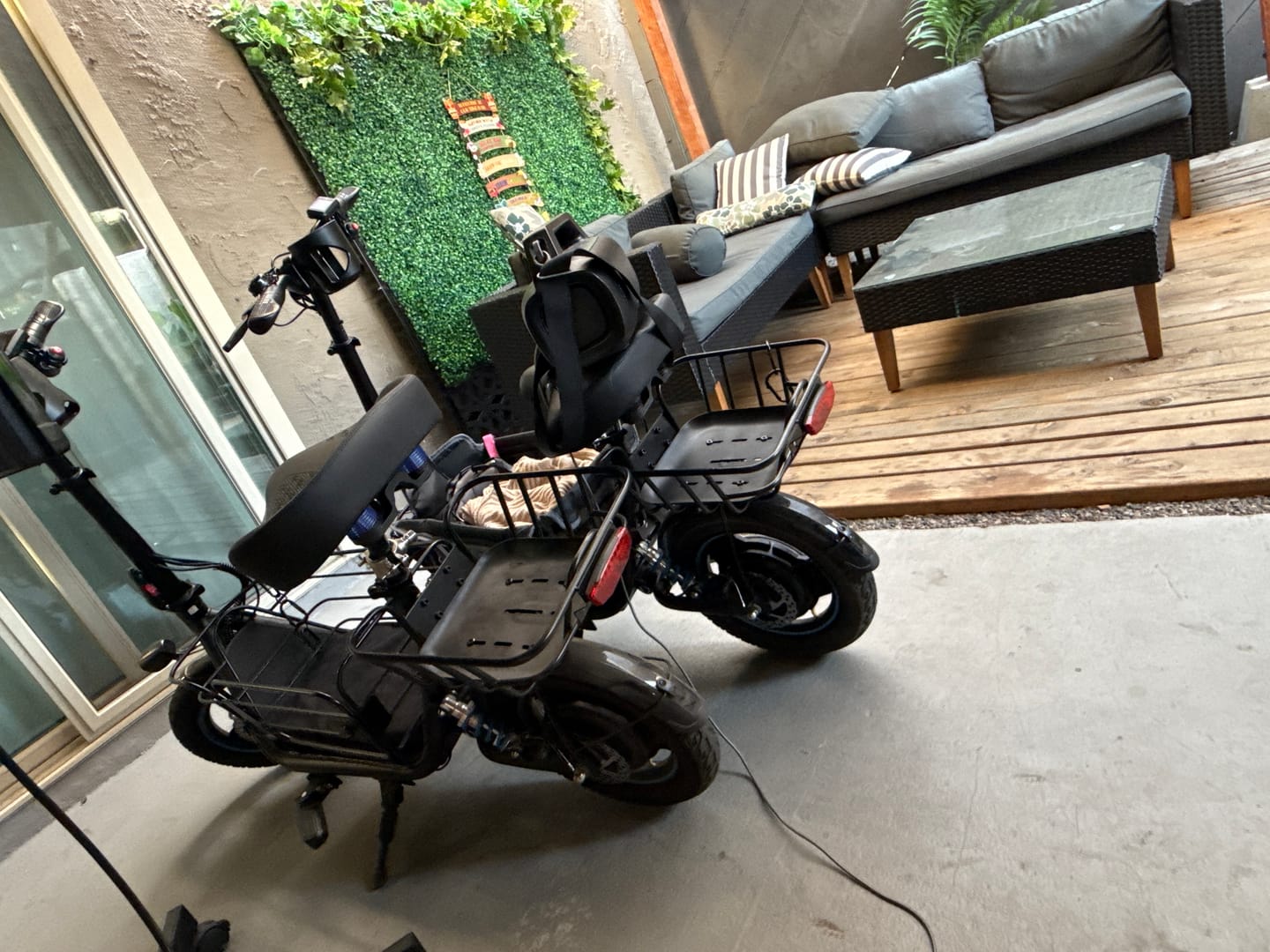Customer photo review of Gyroor C1Plus 1000W Electric Scooter with Dual Baskets for Pets & Cargo