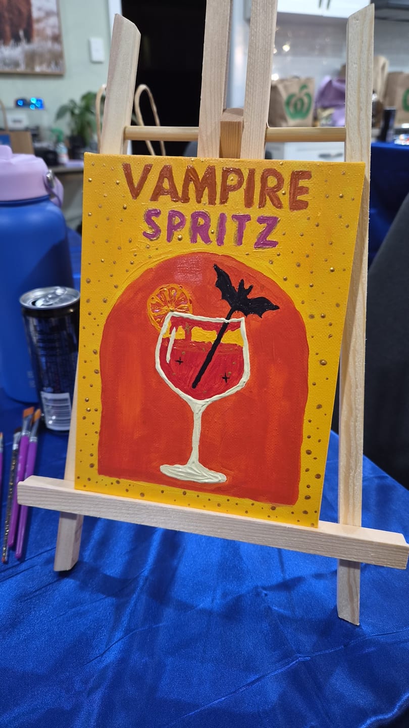 Customer photo review of 6 Mini Paintings - Halloween Cocktails Set