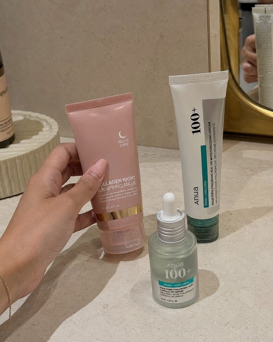 Customer photo review of שגרת PDRN קוריאנית: לעור שנראה עייף ויבש, ולמראה חלק, מלא וזוהר יותר בלי מחטים ובלי טיפולים יקרים