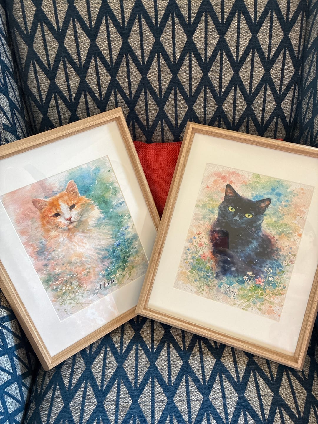Customer photo review of Watercolour -  Personalised Poster