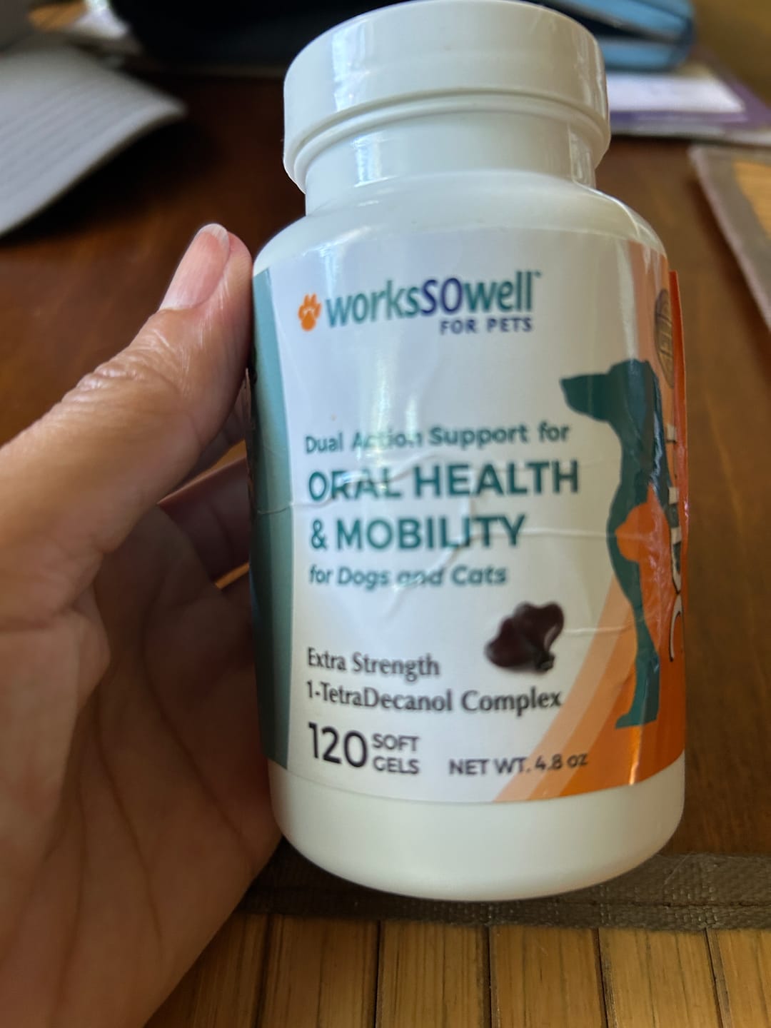 Customer photo review of 1-TDC Oral Health + Mobility Support for Cats