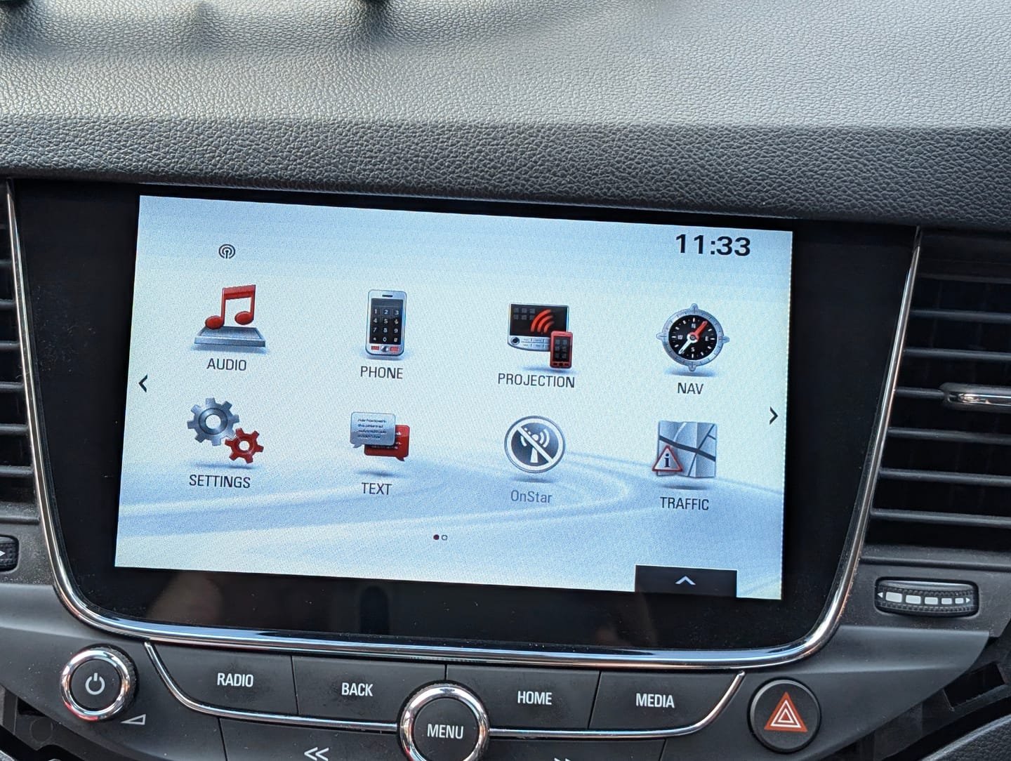 Customer photo review of Vauxhall Opel Astra 2016 to 2019 Replacement screen Navi 900