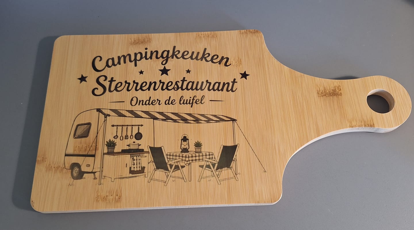 Customer photo review of Bamboe Snijplank voor Sublimatie – Houten Snijplank 17,8 x 34,3 cm