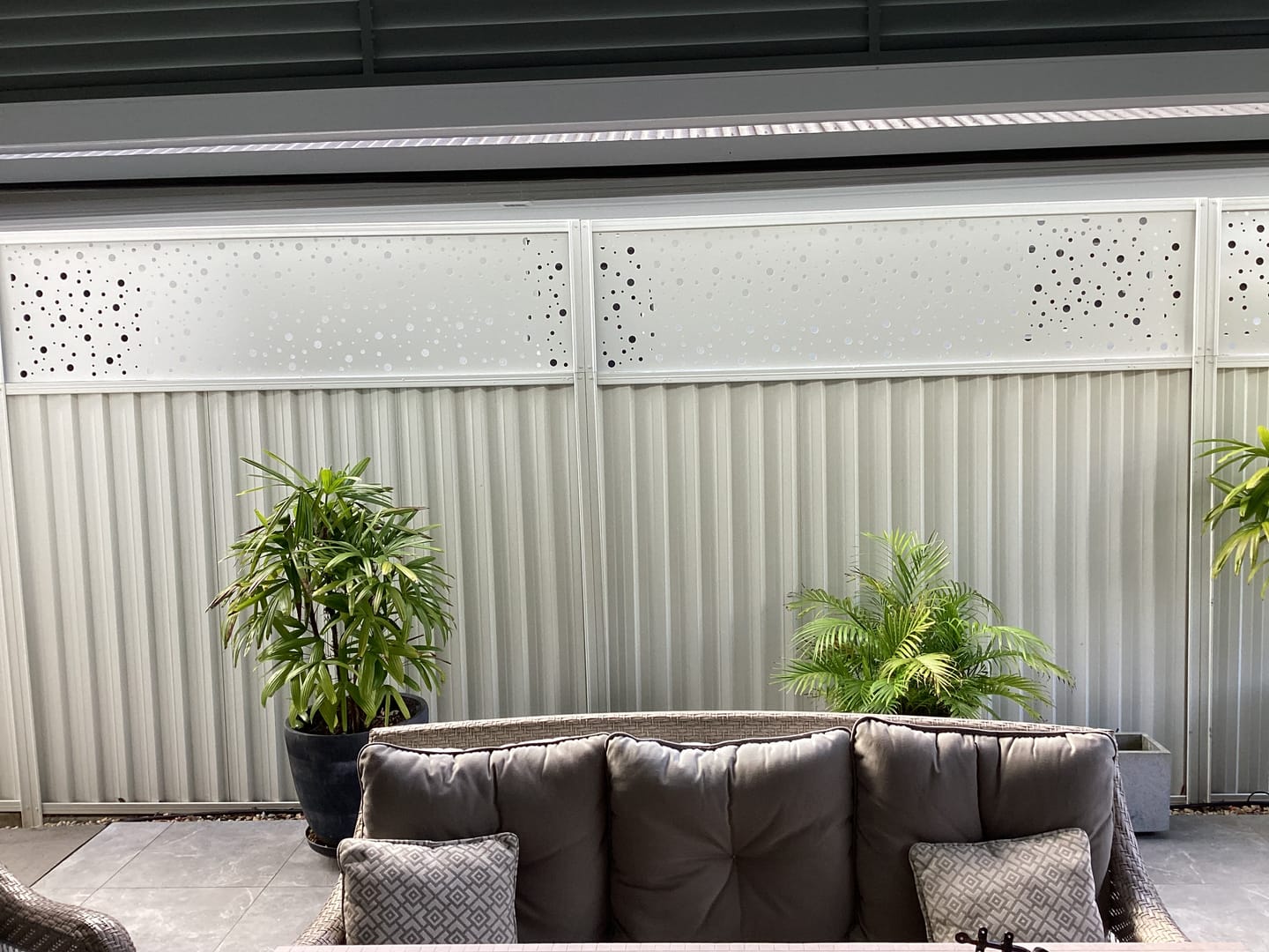 Customer photo review of Fence Extensions for Colorbond Fences