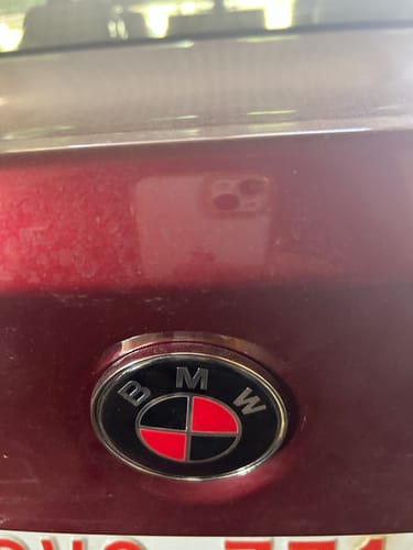 Customer photo review of BMW EMBLEM BADGES - RED & BLACK