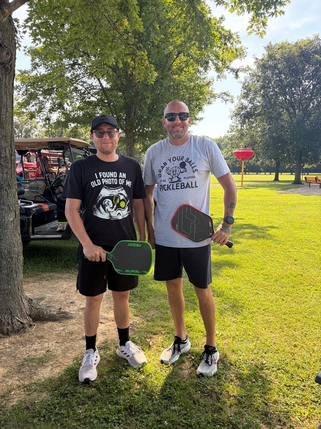 Customer photo review of Old Photo Pickleball T-Shirt