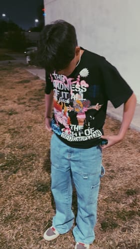 Customer photo review of Cactus Jack by Travis Scott Utopia x St Michael Tee 3A