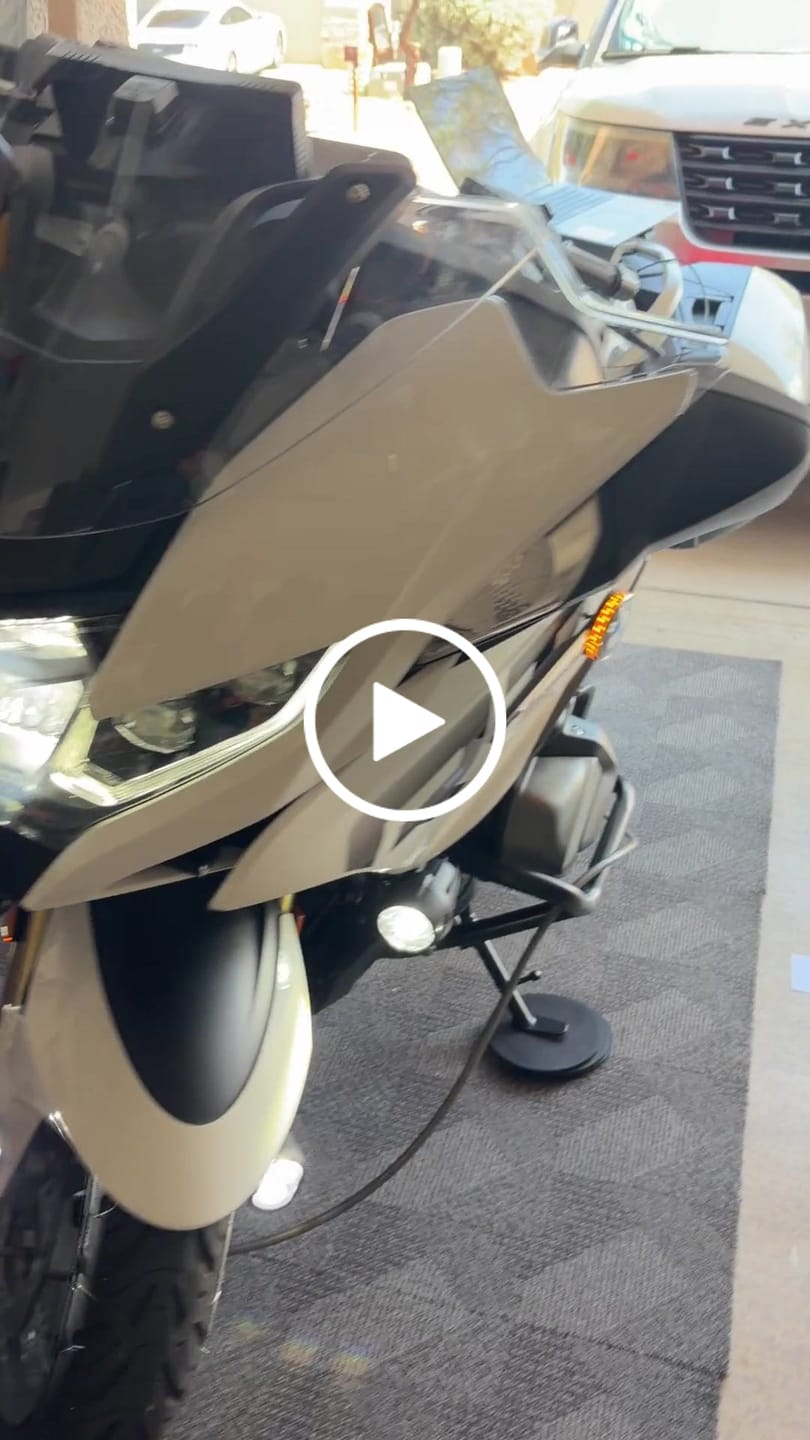 Customer video review of T3-S™ Smart Turn Signal & DRL Pods with License Plate Mount for Motorcycles – Rear