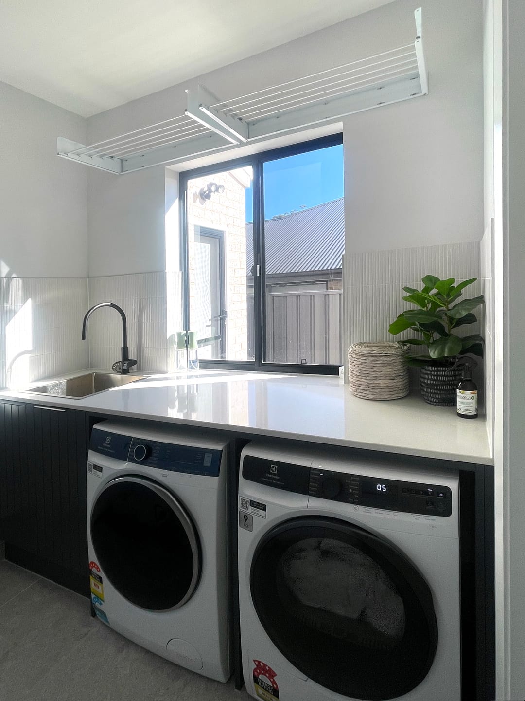 Customer photo review of Wall Mounted Drying Rack - Foldable Indoor and Outdoor Drying Rack