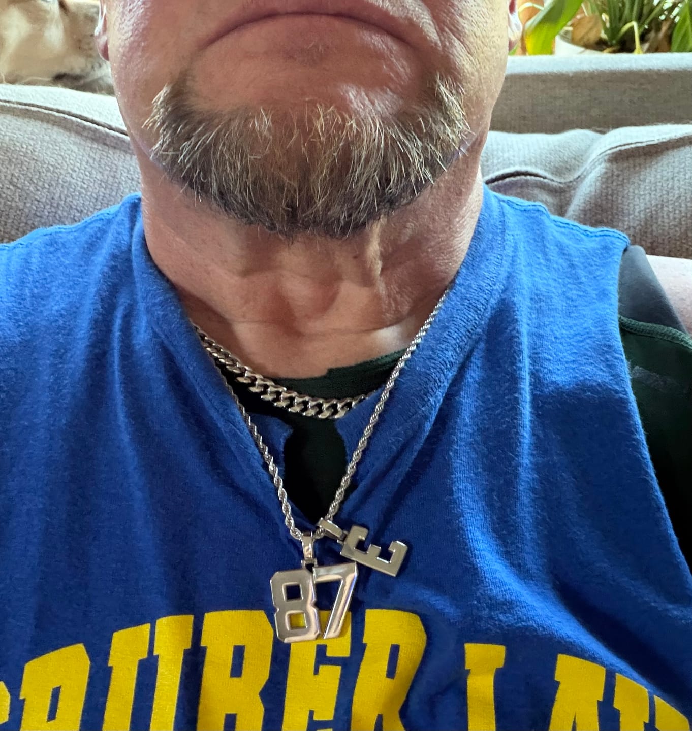 Customer photo review of Signature Jersey Number Pendant in Silver