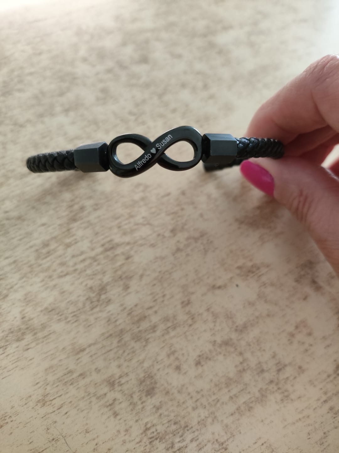 Customer photo review of Pulsera Personalizada "Para Mi Marido"