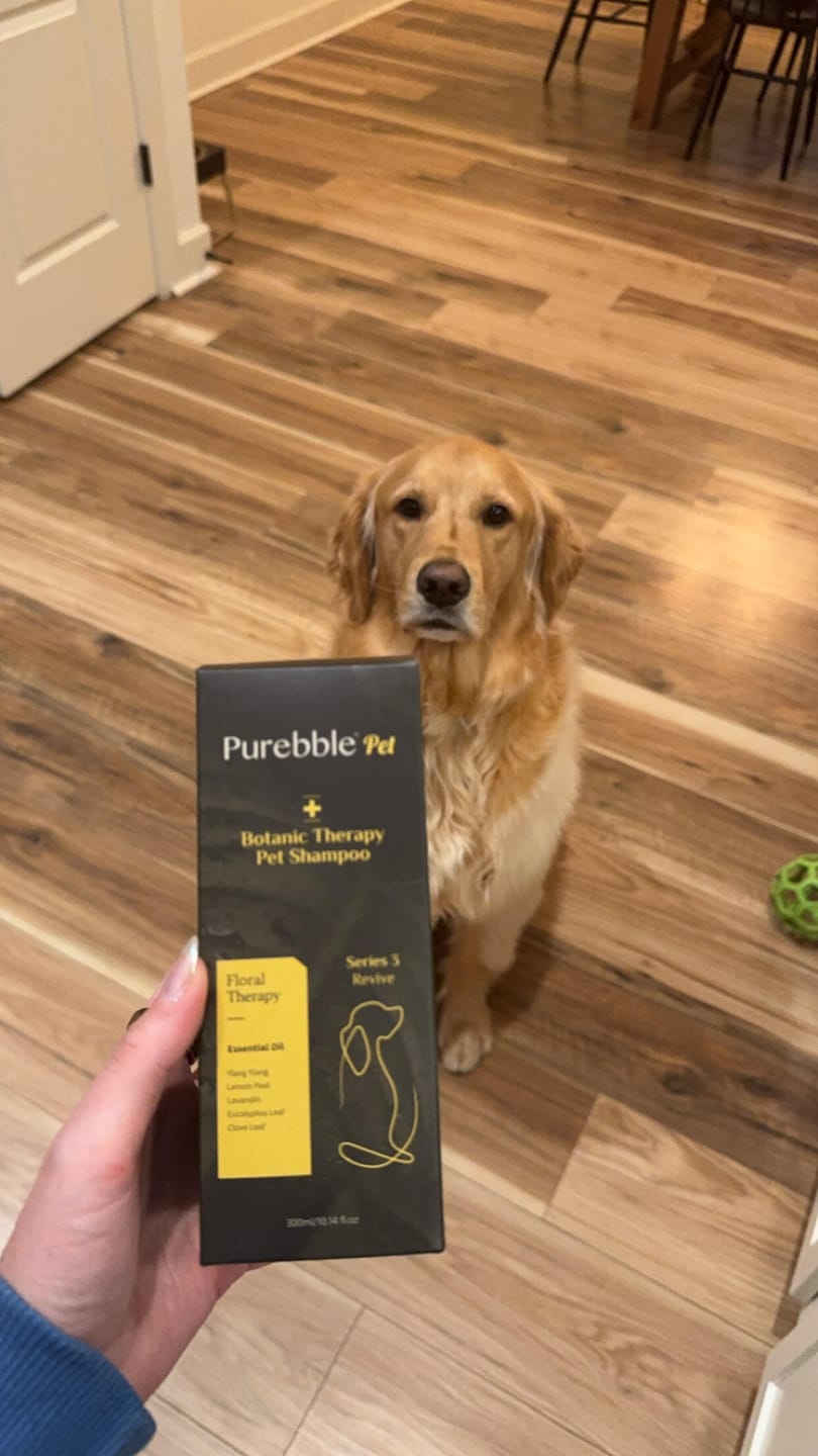 Customer photo review of Revive Pet Botanic Therapy Shampoo