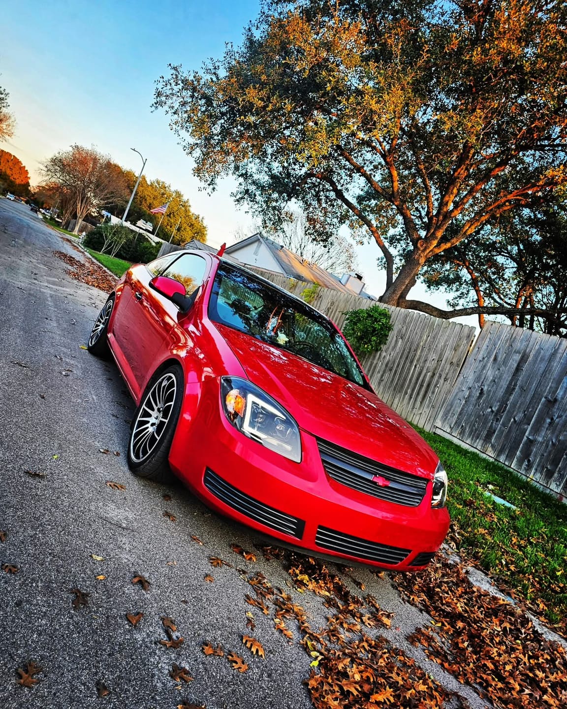 Customer photo review of Glossy Metallic Vampire Red Color PPF (Paint Protection Film)