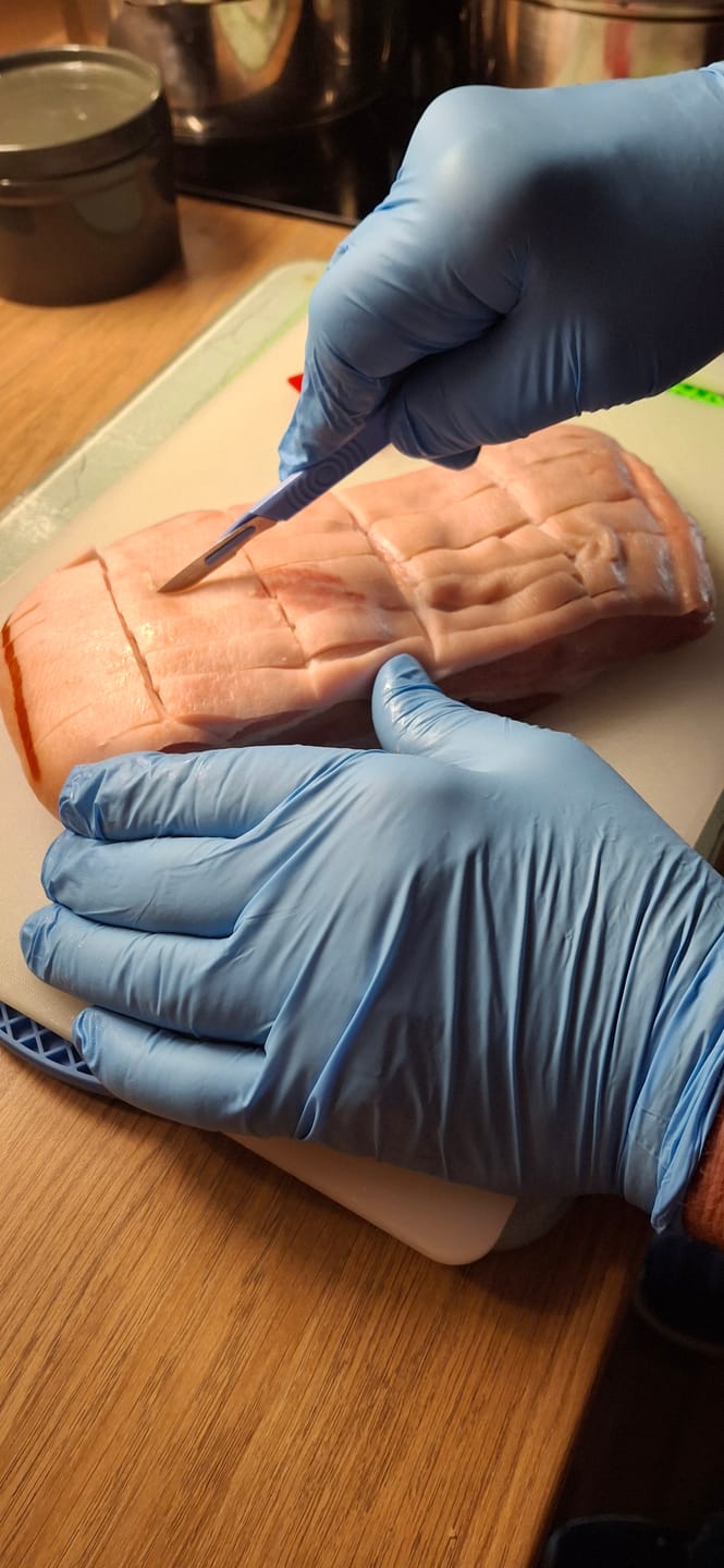 Customer photo review of Blue Nitrile Gloves Medical Grade Cat III PPE Extra Large x 100