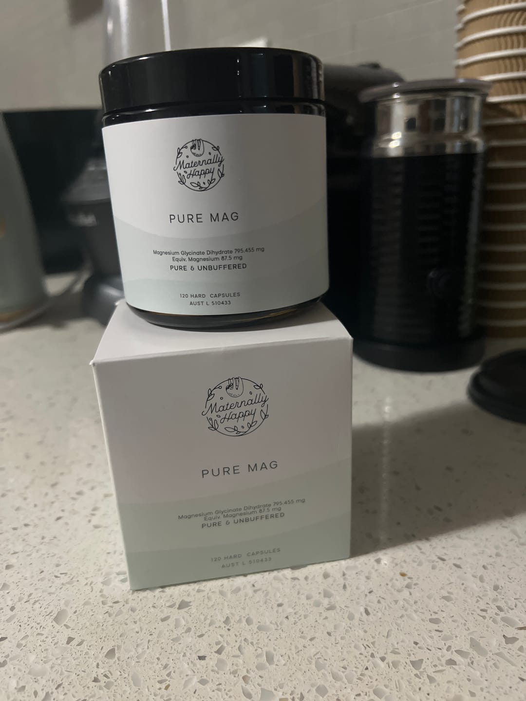 Customer photo review of Pure Mag | Unbuffered Magnesium Glycinate