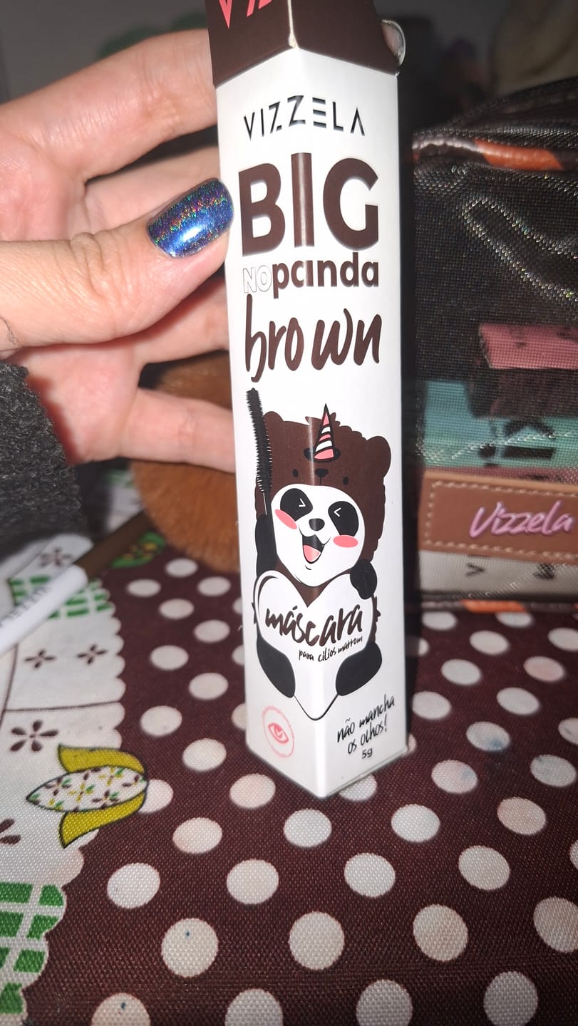 Customer photo review of Máscara Big No Panda Brown Vizzela - Marrom