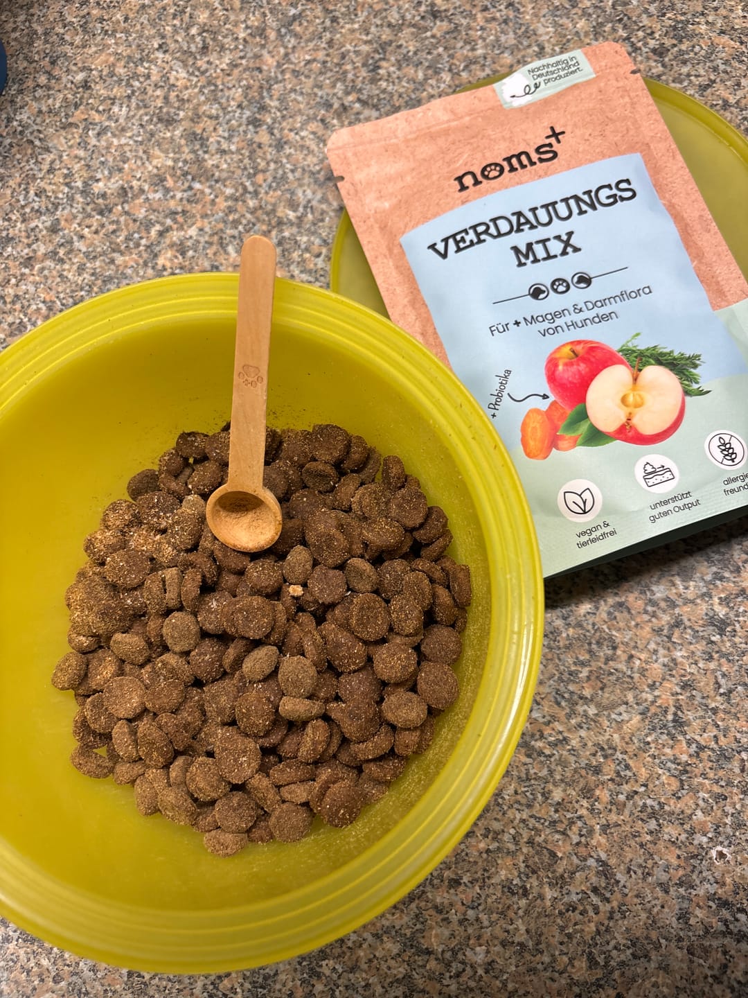 Customer photo review of Verdauungsmix für Hunde als Probiotikum für Magen- & Darmflora