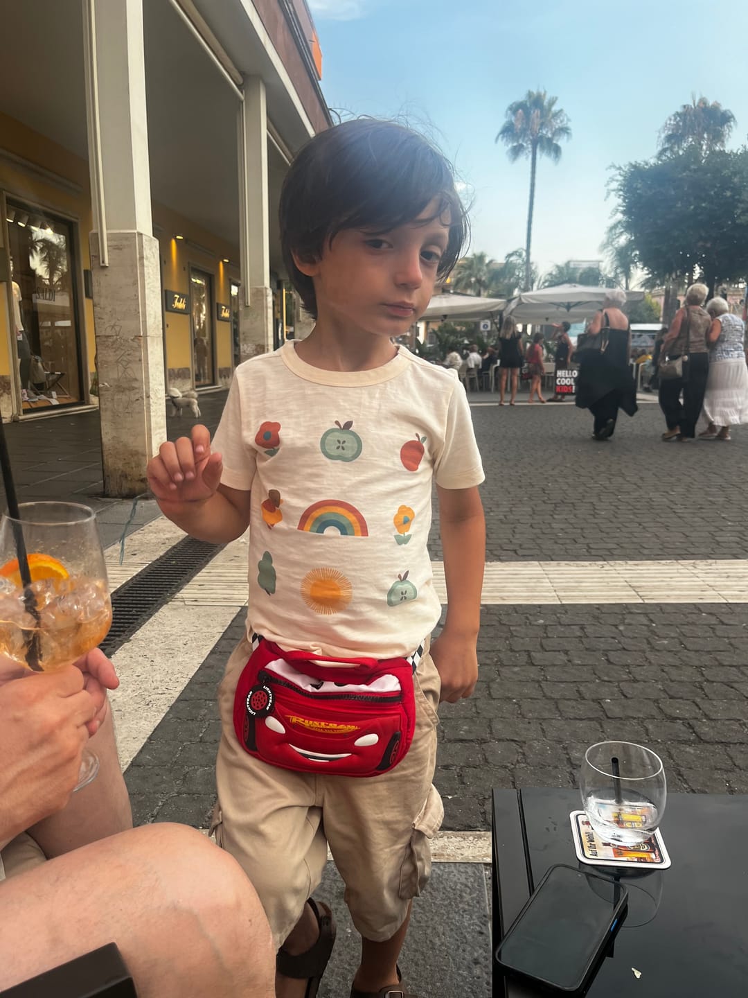 Customer photo review of Vintage Rainbows Short Sleeve Popper T Shirt