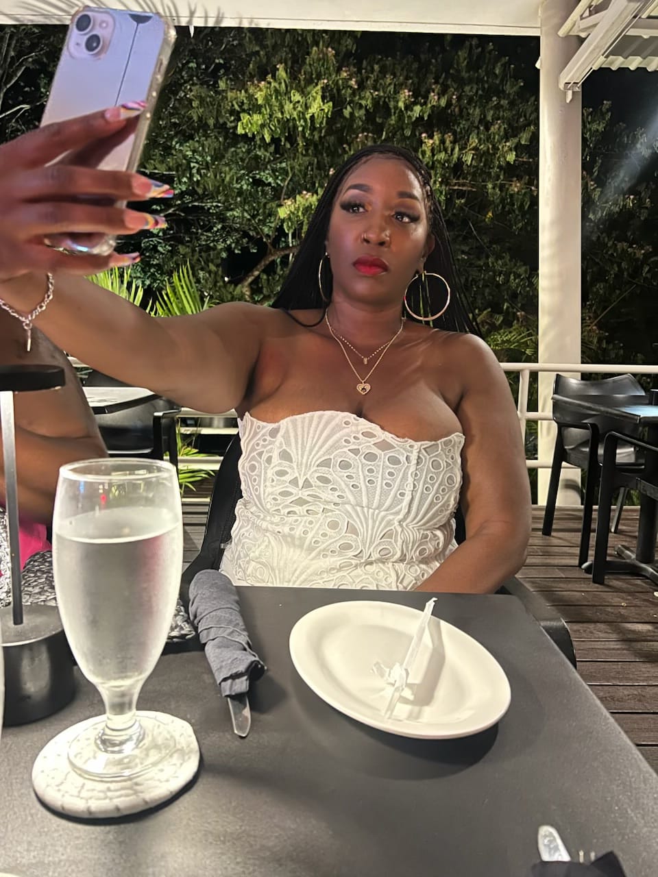 Customer photo review of Knotless Braid Wig, Swiss Full Lace, Color 1, Glueless, Small Knots - Patsy
