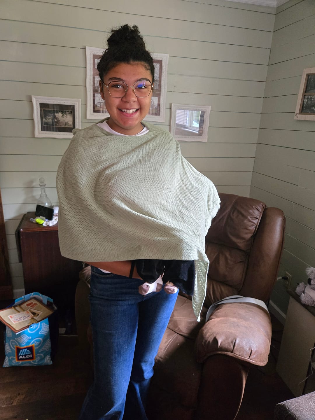 Customer photo review of Nestling Baby™ Nursing Cover