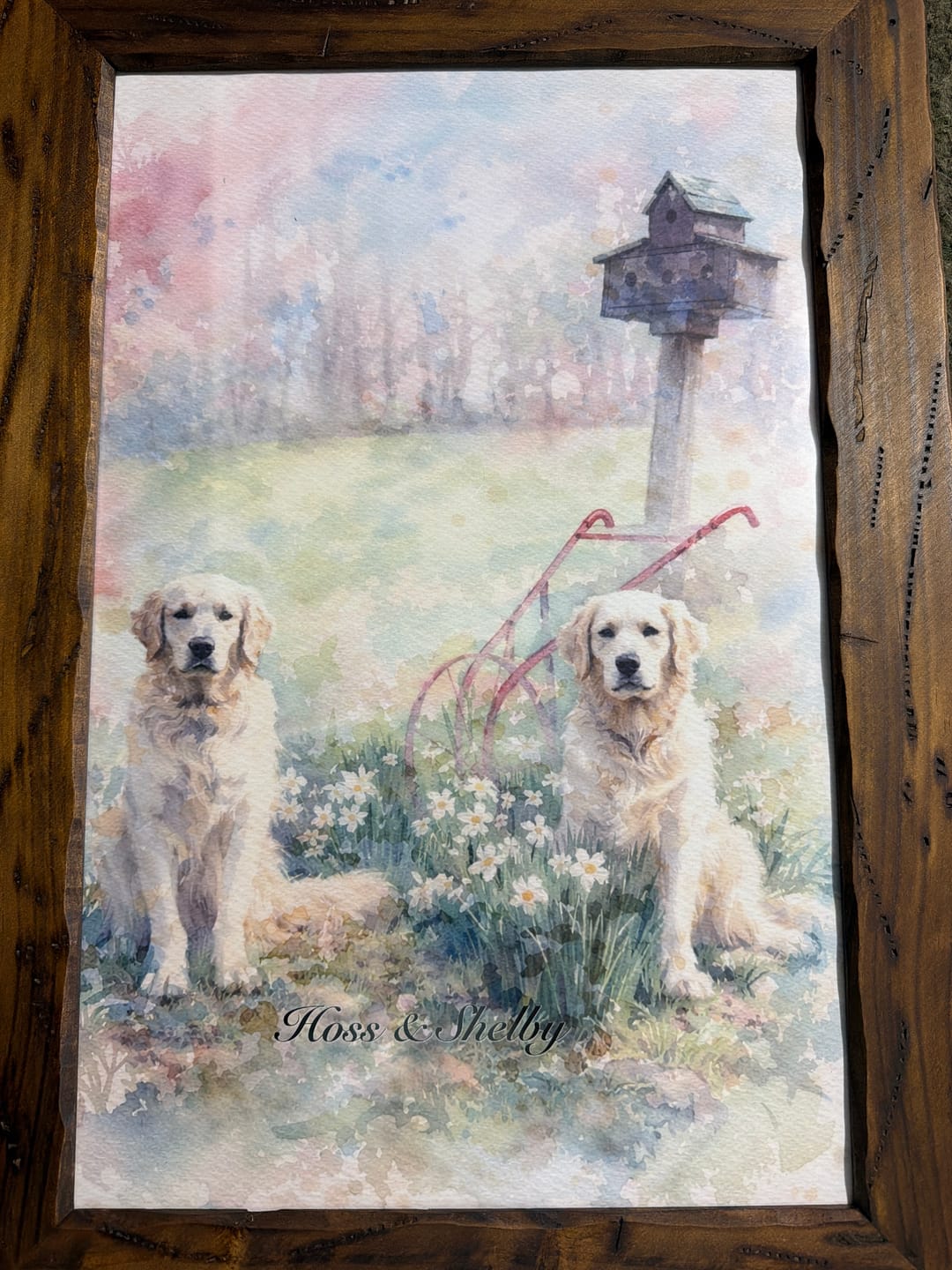 Customer photo review of Watercolor - Personalized Poster