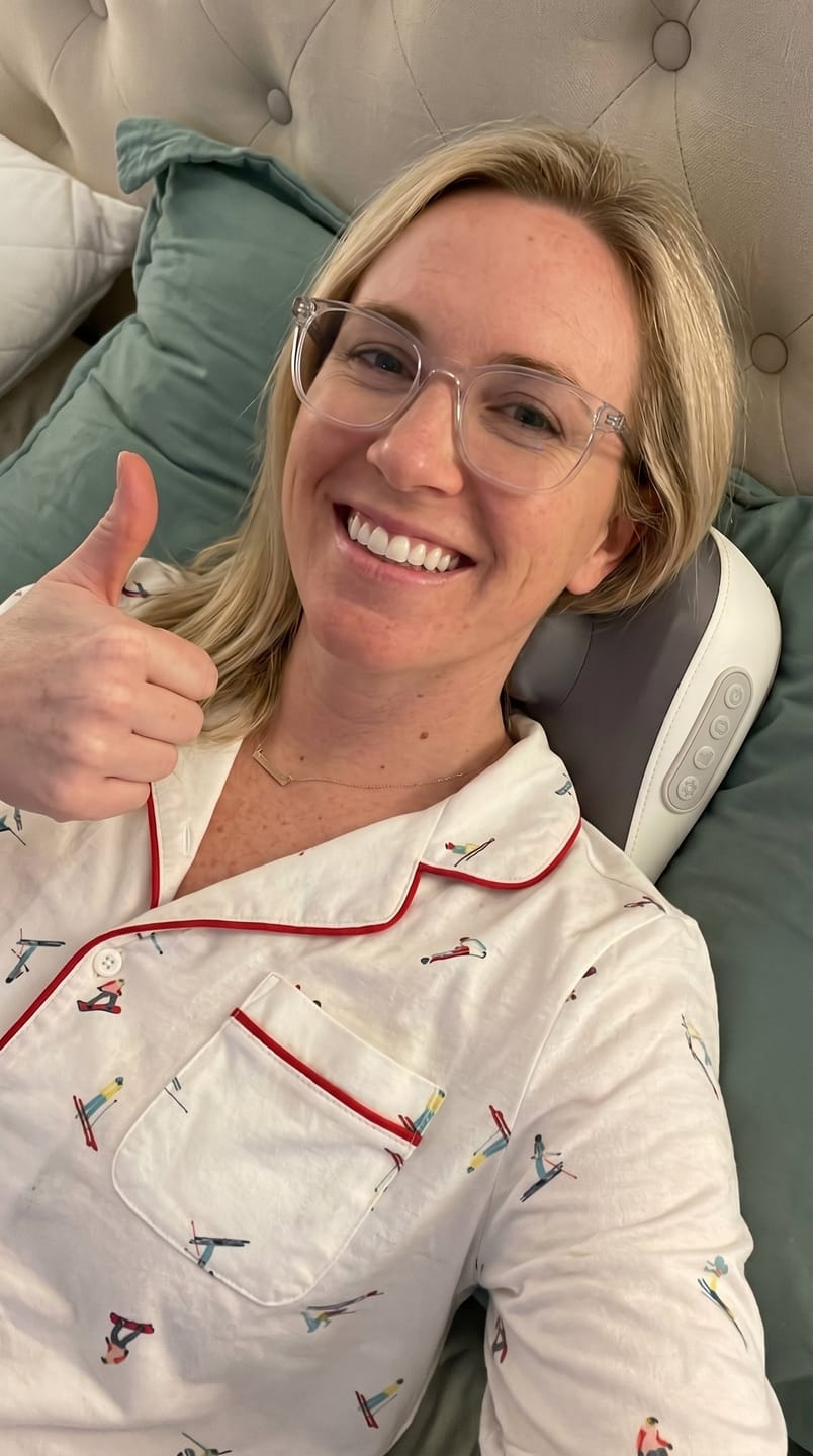 Customer photo review of HizooRelief™ Clinical-Grade Decompression Massager