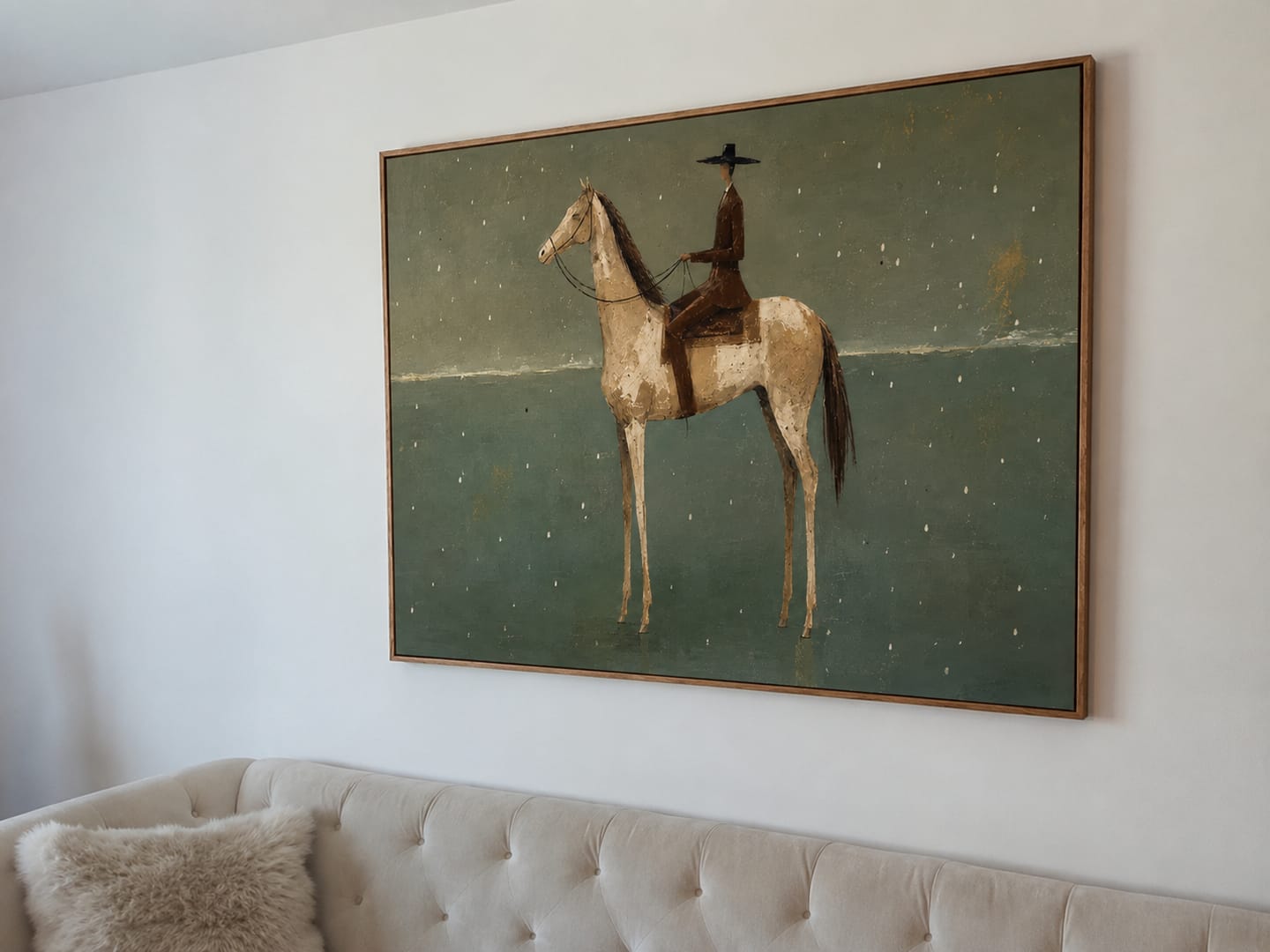 Customer photo review of Quiet Passage-Horse Rider Painting