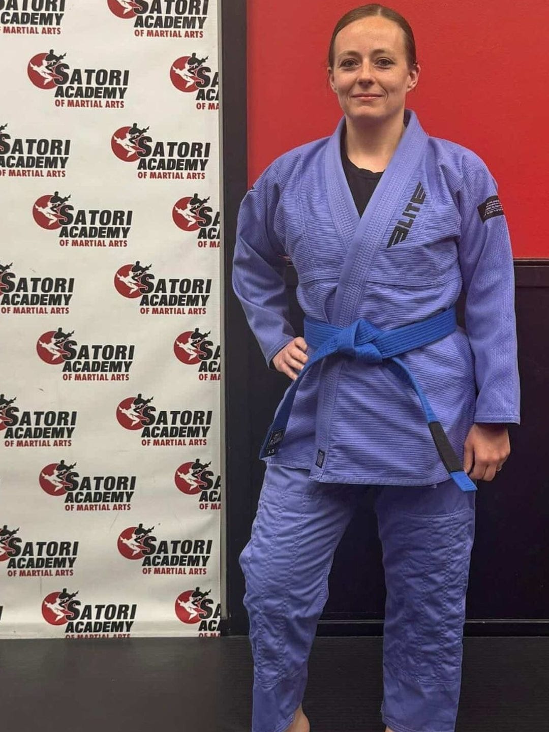 Customer photo review of Core Purple Brazilian Jiu Jitsu Womens BJJ Gi