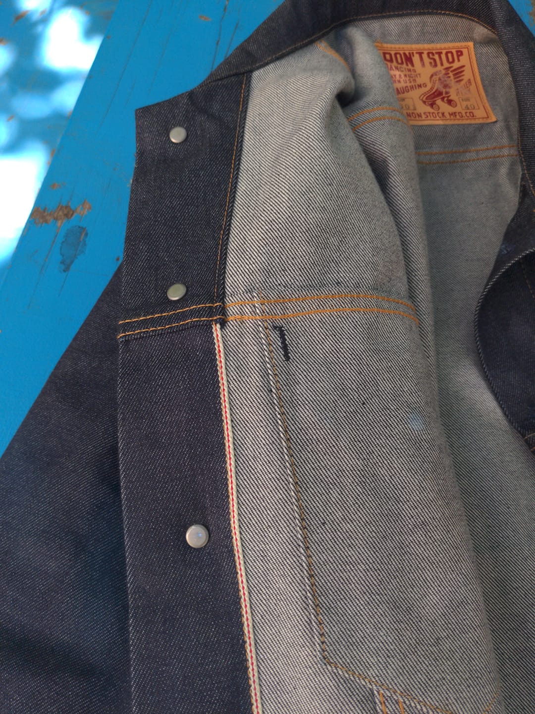 Customer photo review of Lot 601 1969 Model 3rd Selvedge Denim Jacket
