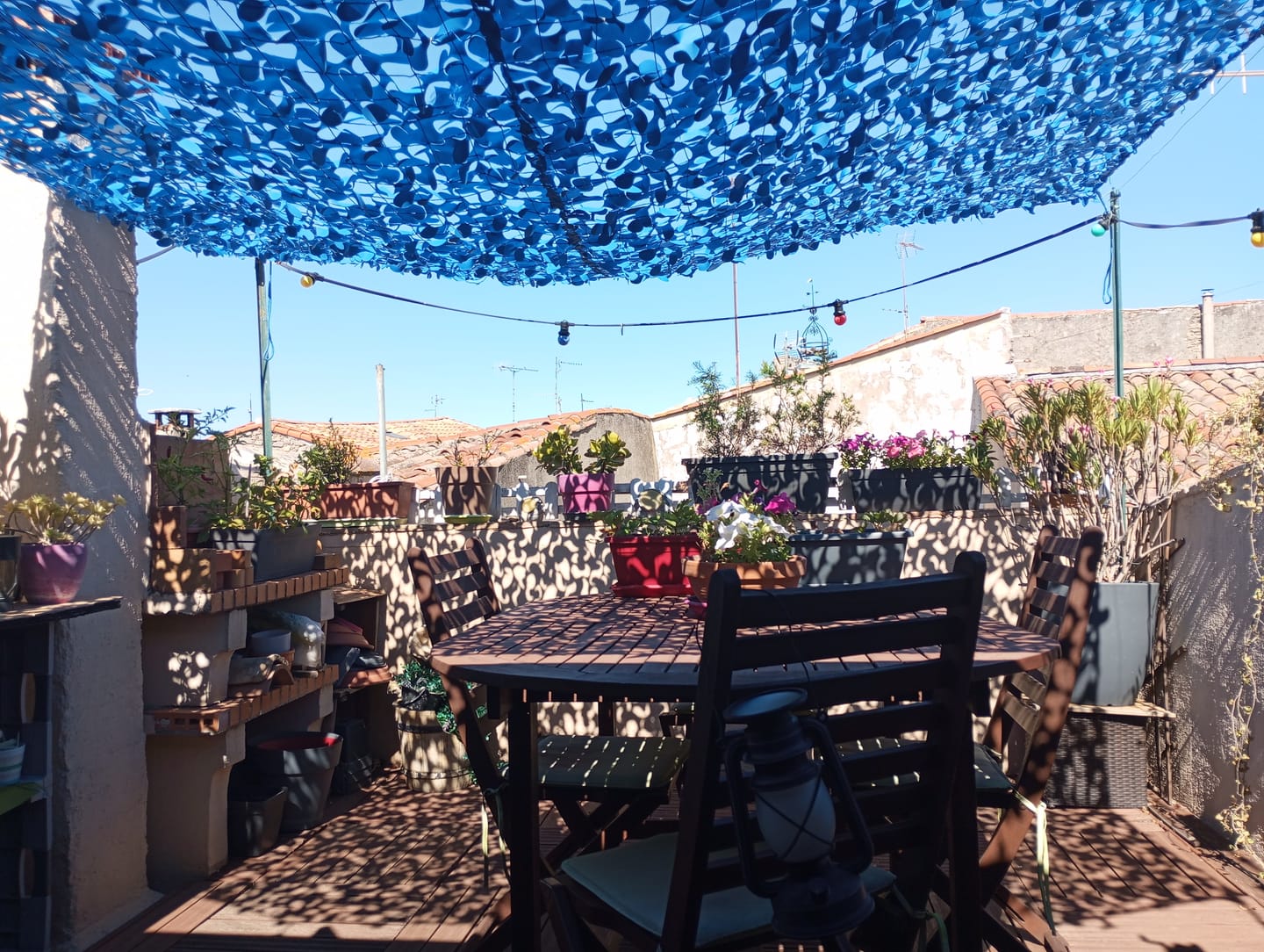 Customer photo review of Filet de camouflage renforcé bleu