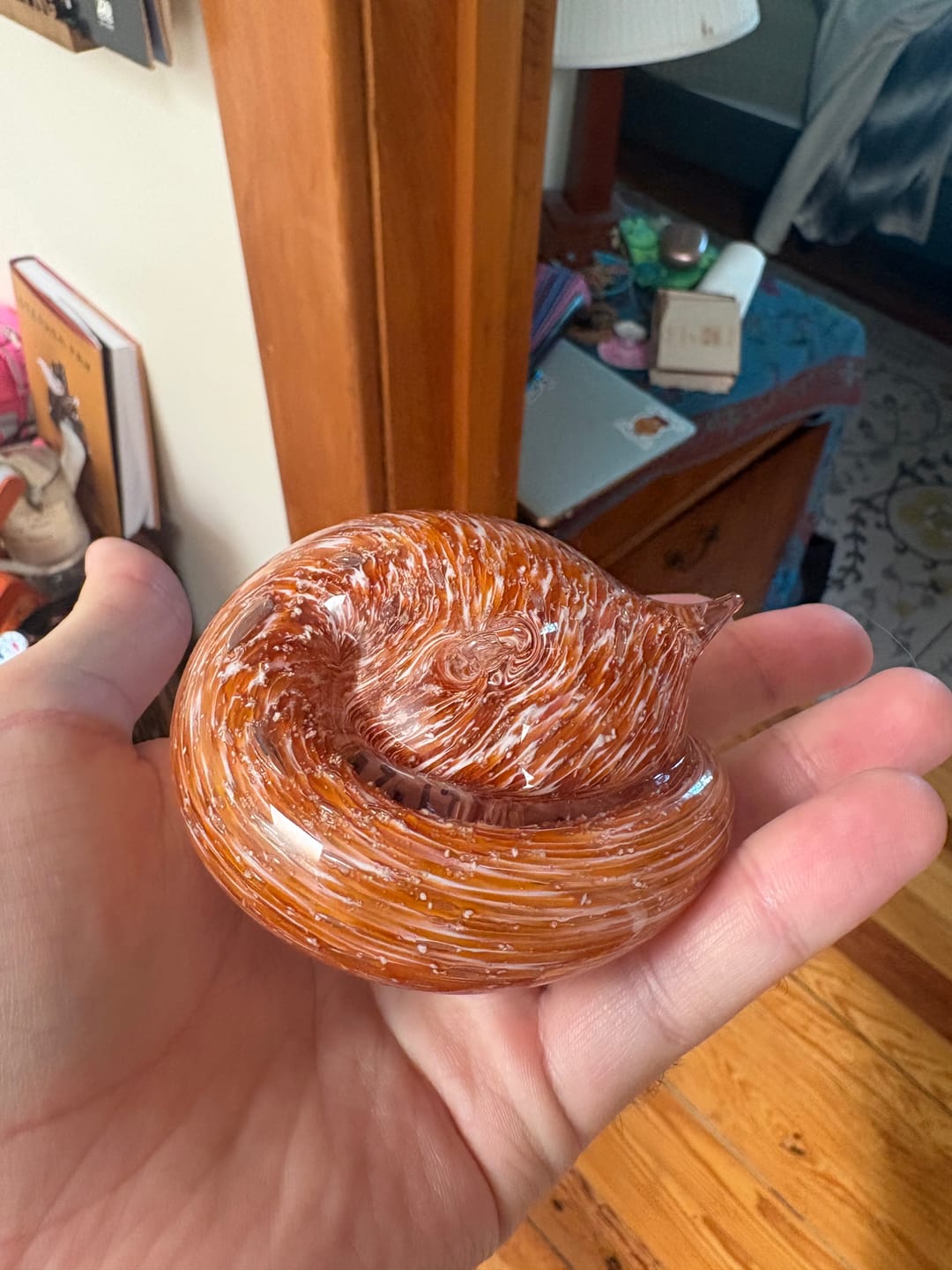 Customer photo review of Sleeping Cat with Infused Cremation Ashes