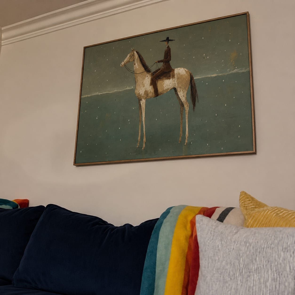 Customer photo review of Quiet Passage-Horse Rider Painting