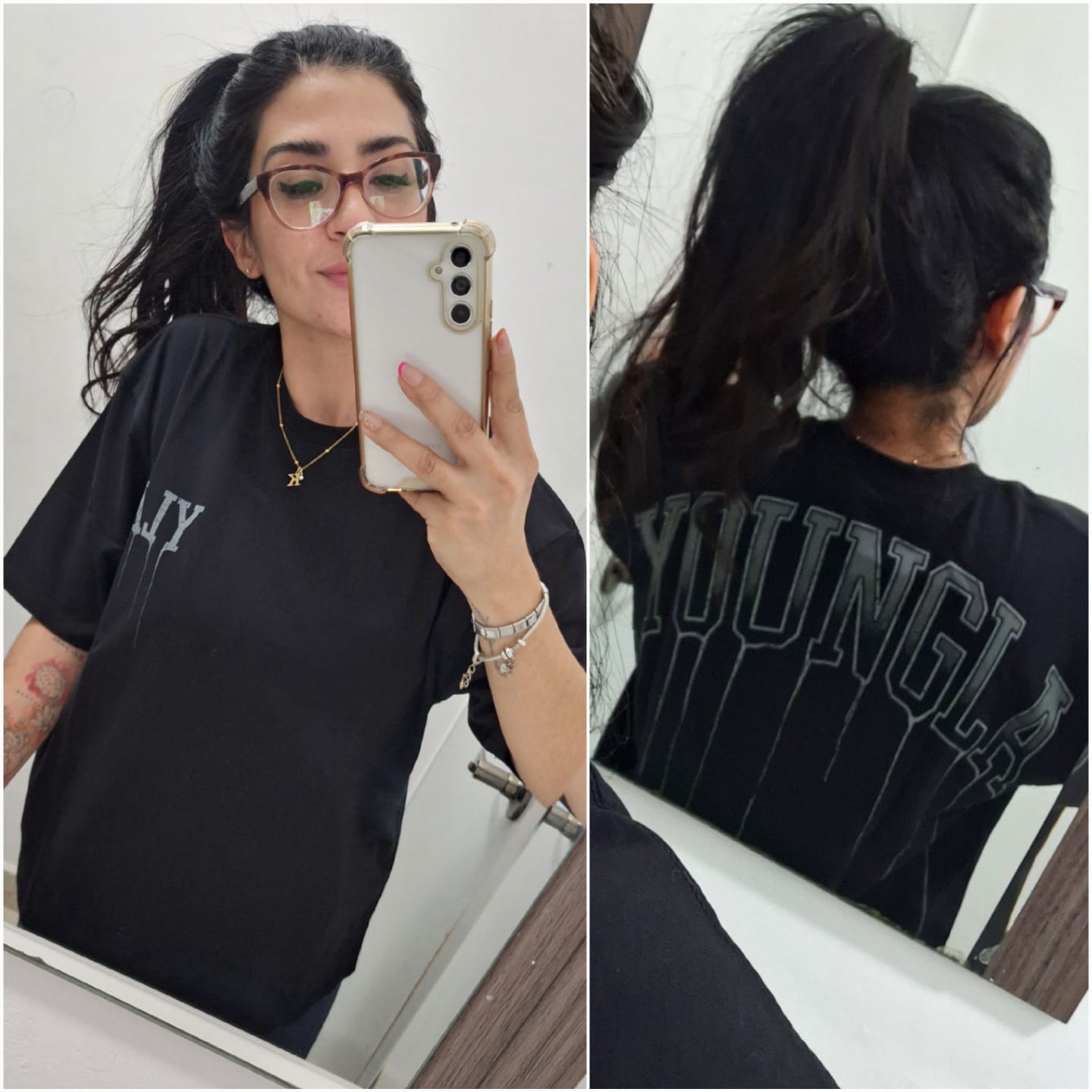 Customer photo review of W428 - Drip Oversized Tee