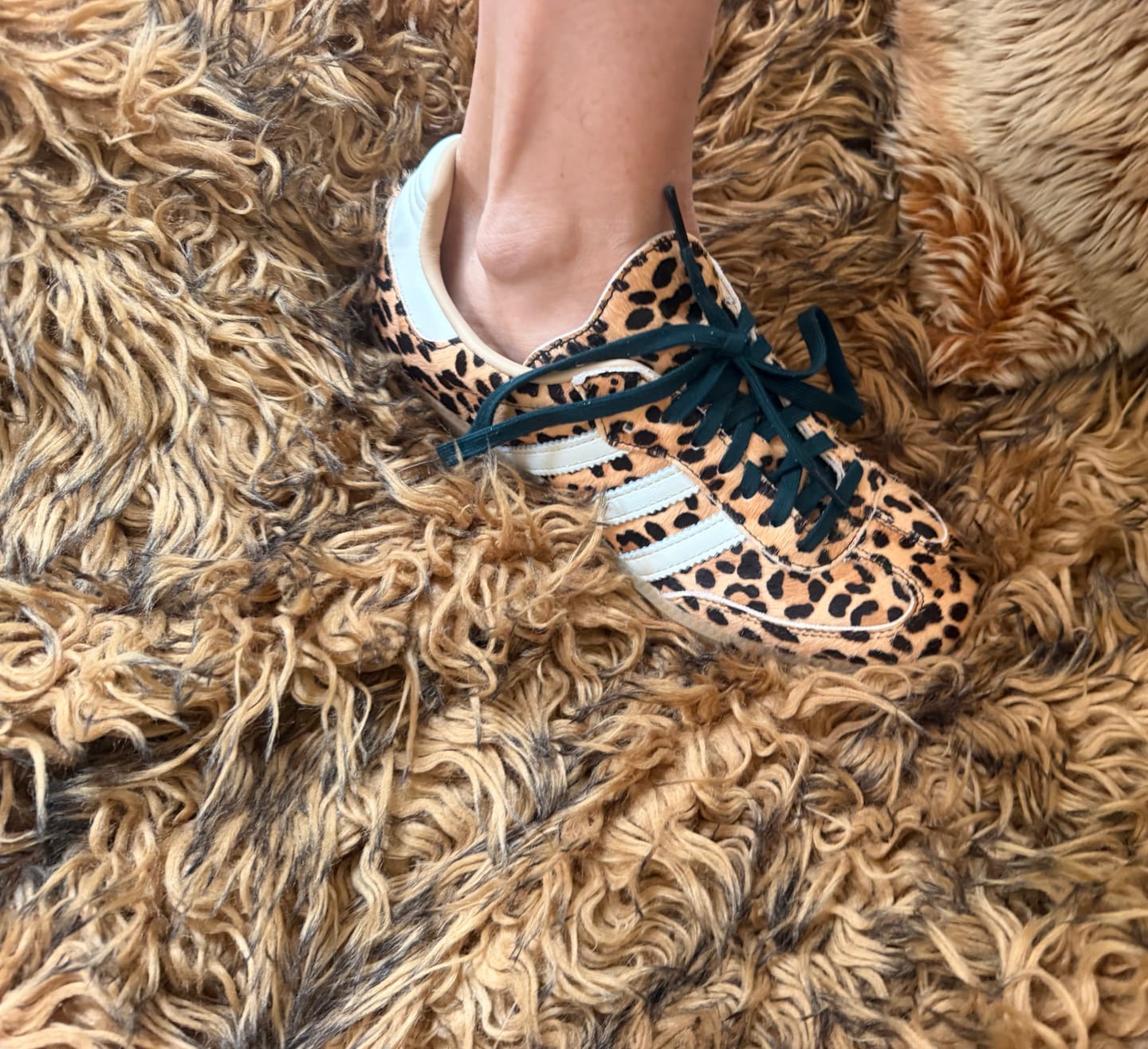 Customer photo review of adidas Samba OG Leopard Magic Beige Women's