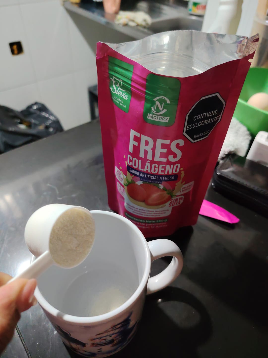 Customer photo review of Frescolágeno Fresa Doypack 250 g - Nutrition Factory