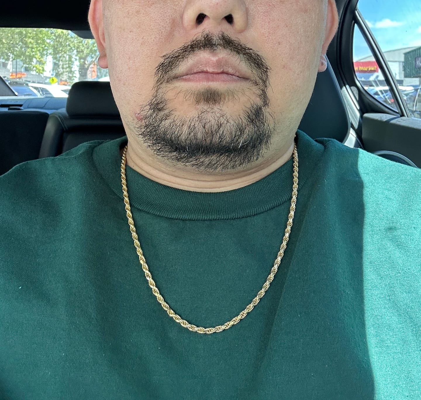 Customer photo review of 4MM Rope 14K Gold Vermeil 925 Chain DC