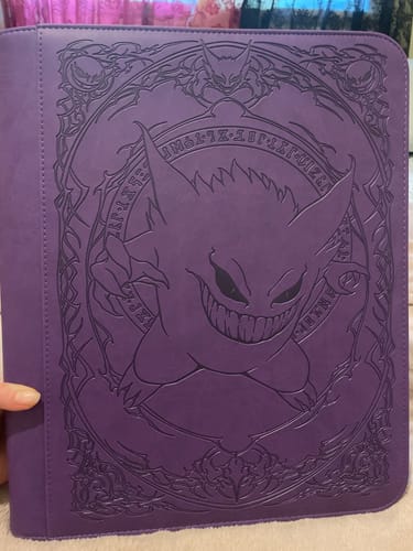 Customer photo review of Purple Evil - Toploader Trading Card Binder
