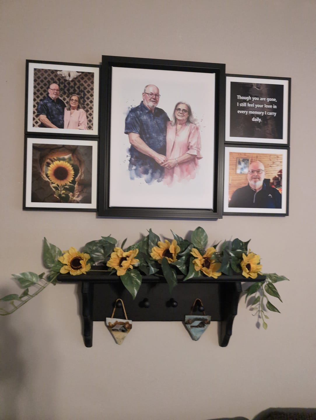 Customer photo review of Custom Watercolor Portrait from Your Photo