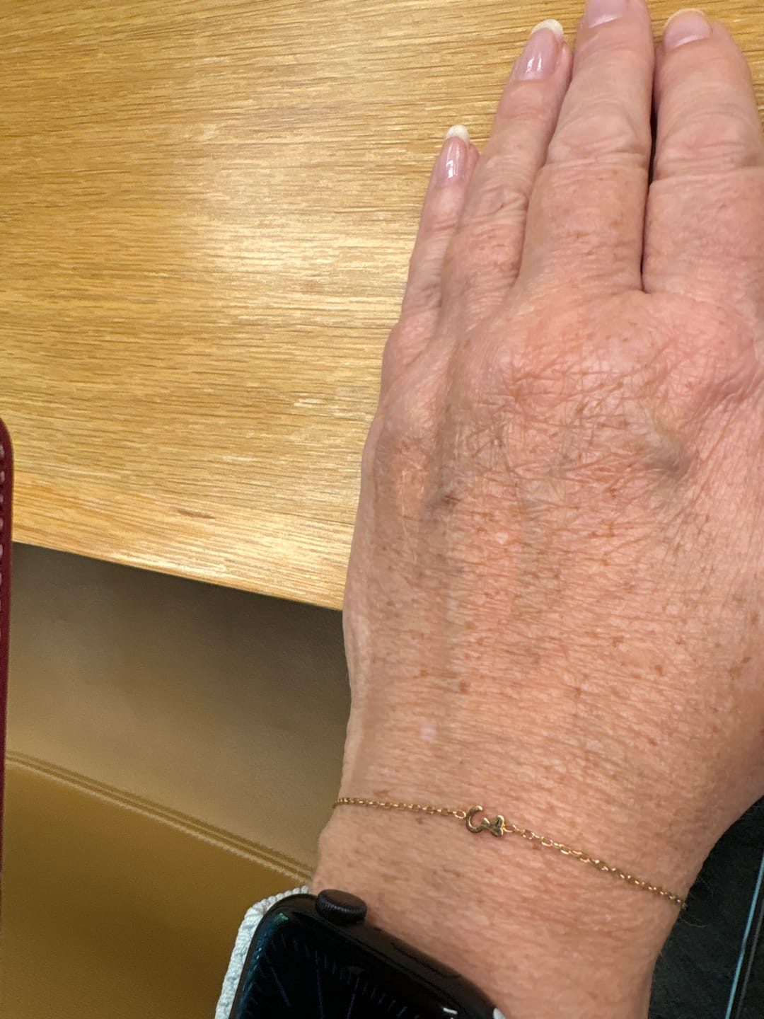 Customer photo review of Initial Chain Bracelet