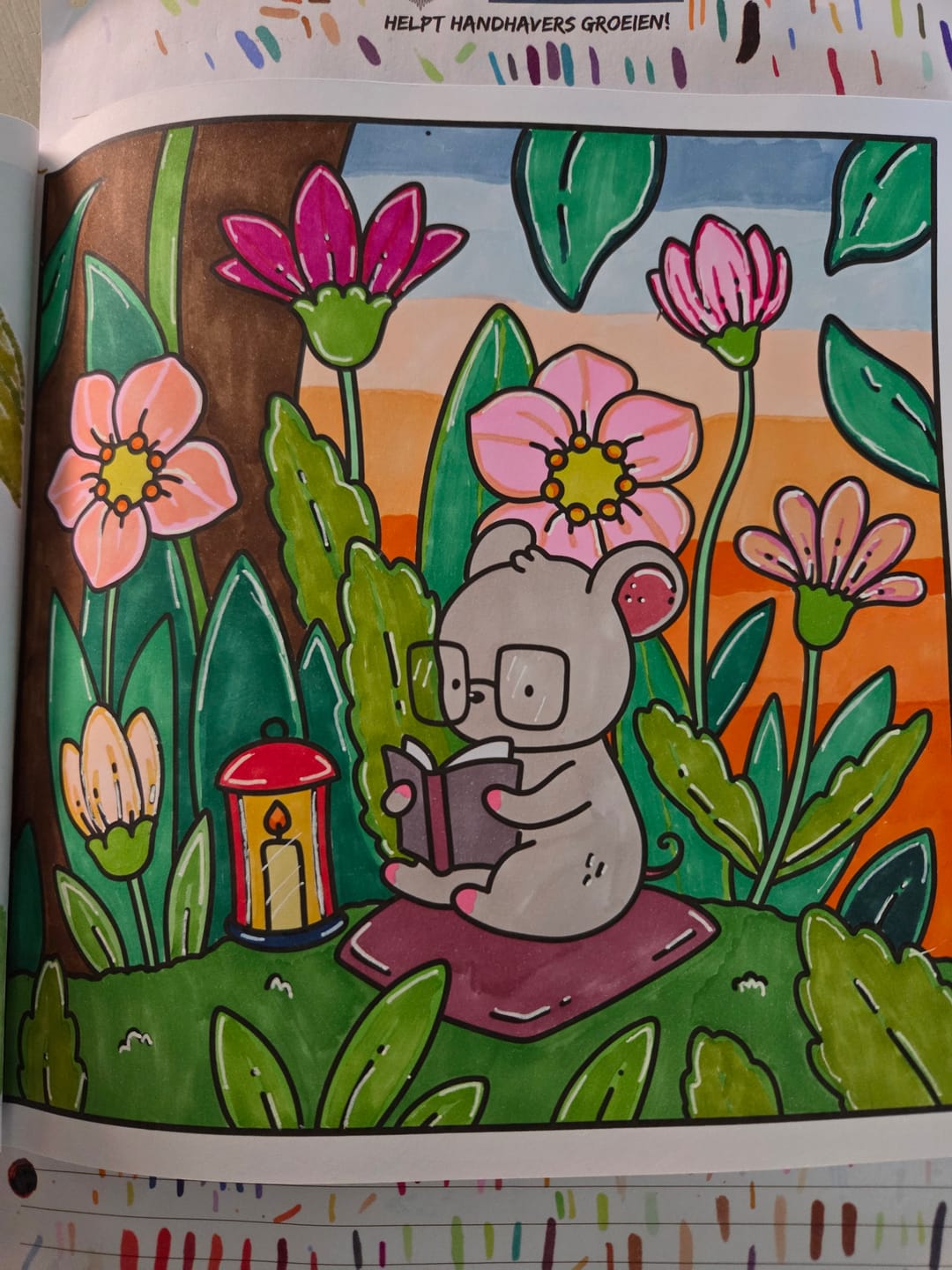 Customer photo review of Ohuhu Honolulu Brush Markers - Large Set