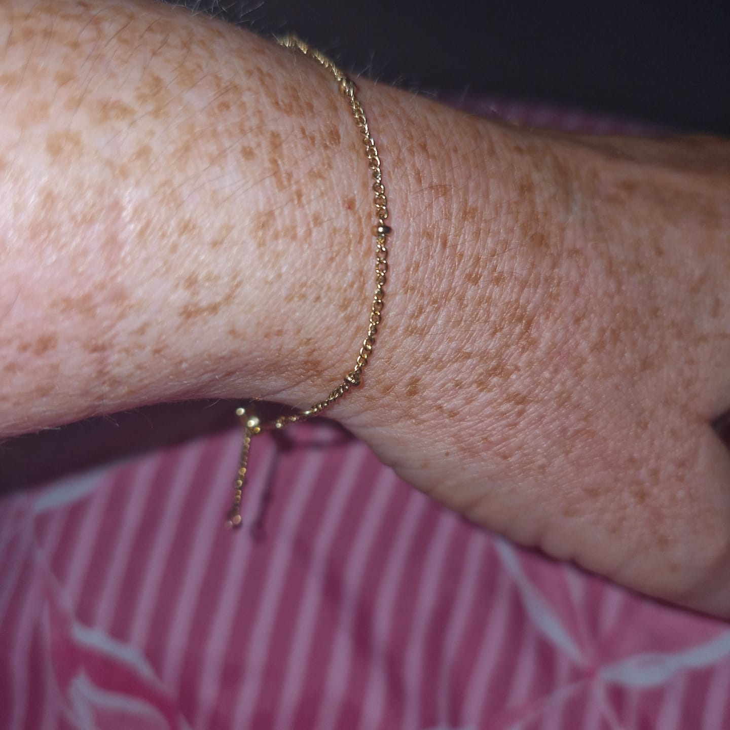Customer photo review of Single Beaded Bracelet