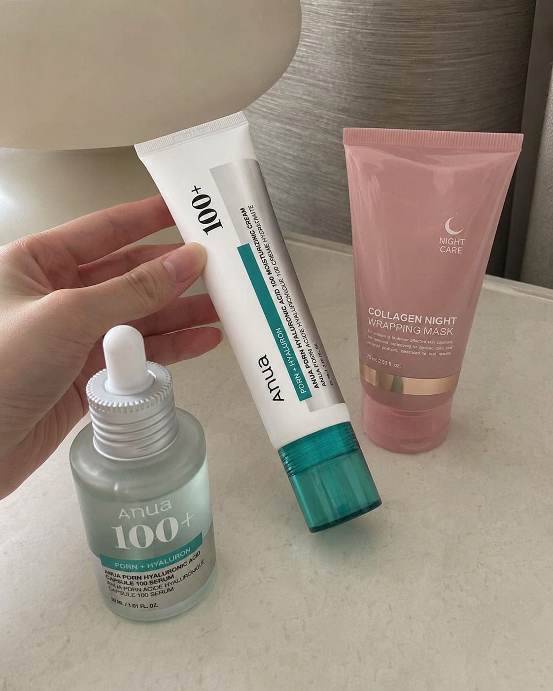 Customer photo review of שגרת PDRN קוריאנית: לעור שנראה עייף ויבש, ולמראה חלק, מלא וזוהר יותר בלי מחטים ובלי טיפולים יקרים
