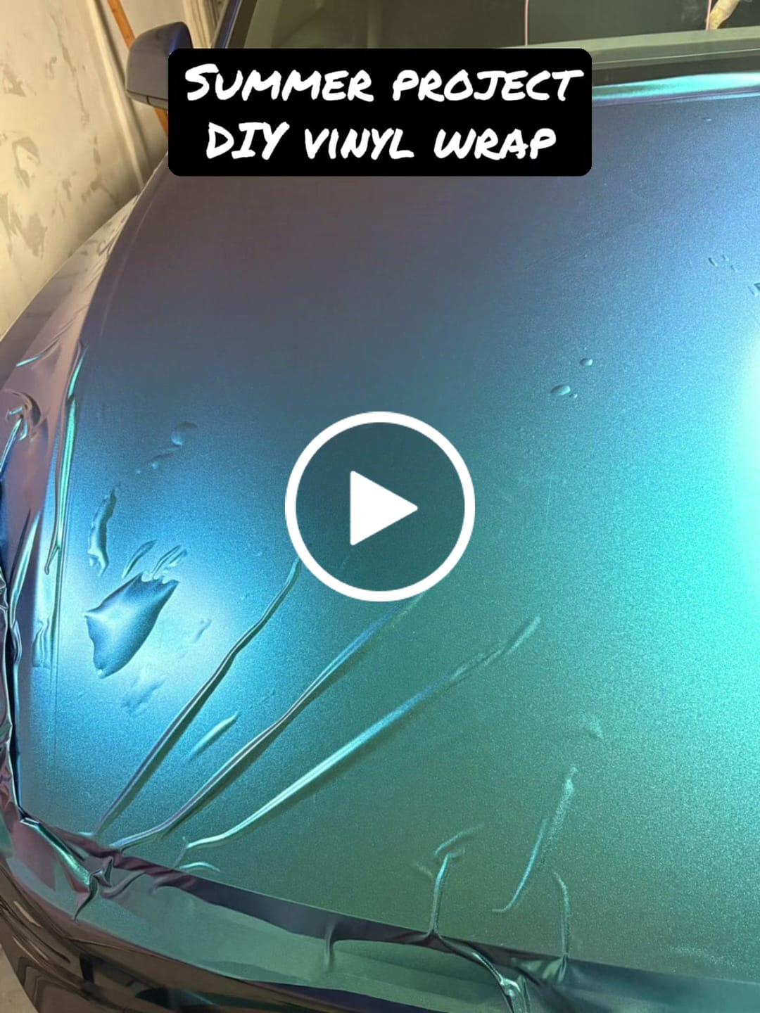 Customer video review of Glitter Metallic Diamond Purple Blue Vinyl Wrap