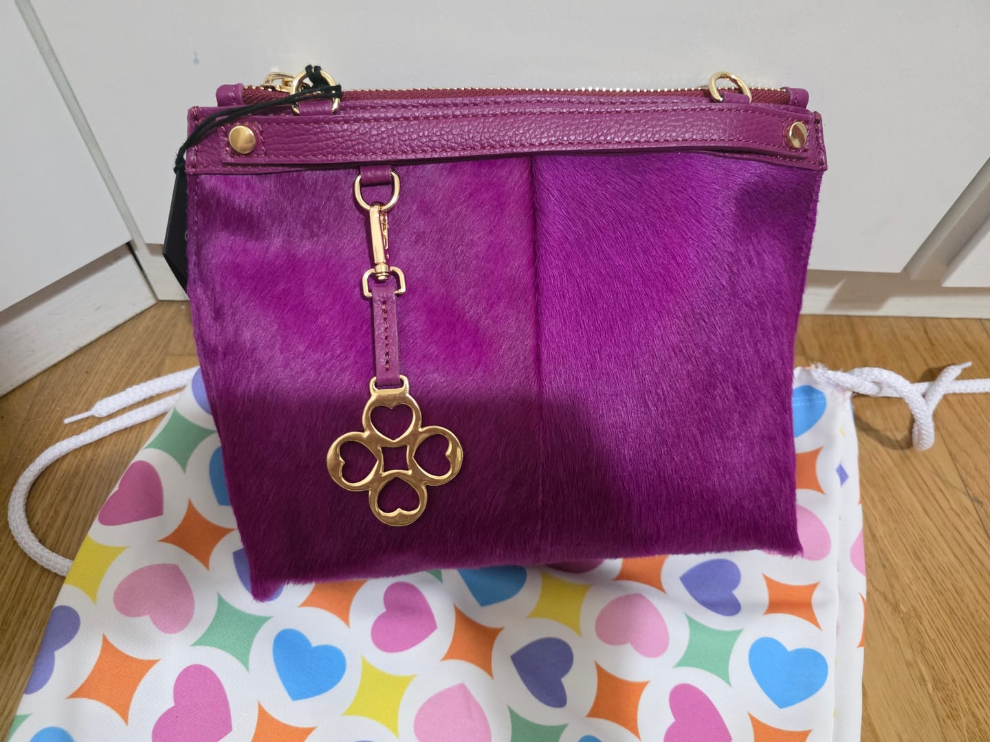 Customer photo review of BORSA MINI SOFY CAVALLINO FUXIA
