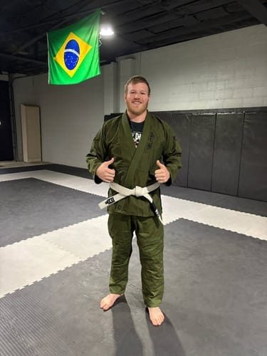 Customer photo review of Core Military Green Brazilian Jiu Jitsu Mens BJJ Gi