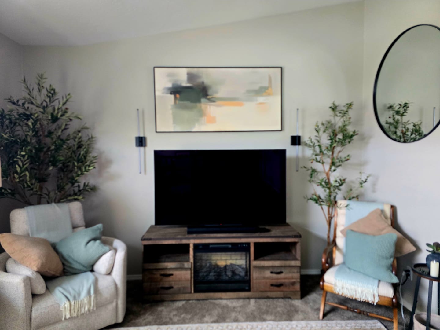 Customer photo review of Abstract Wall Art #VA029