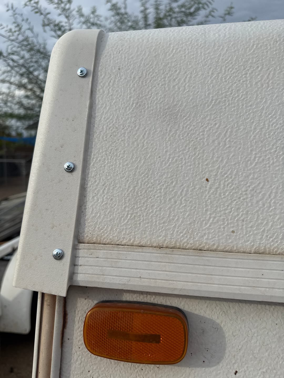 Customer photo review of Coleman & Fleetwood Roof Corner Cap 4 Pack