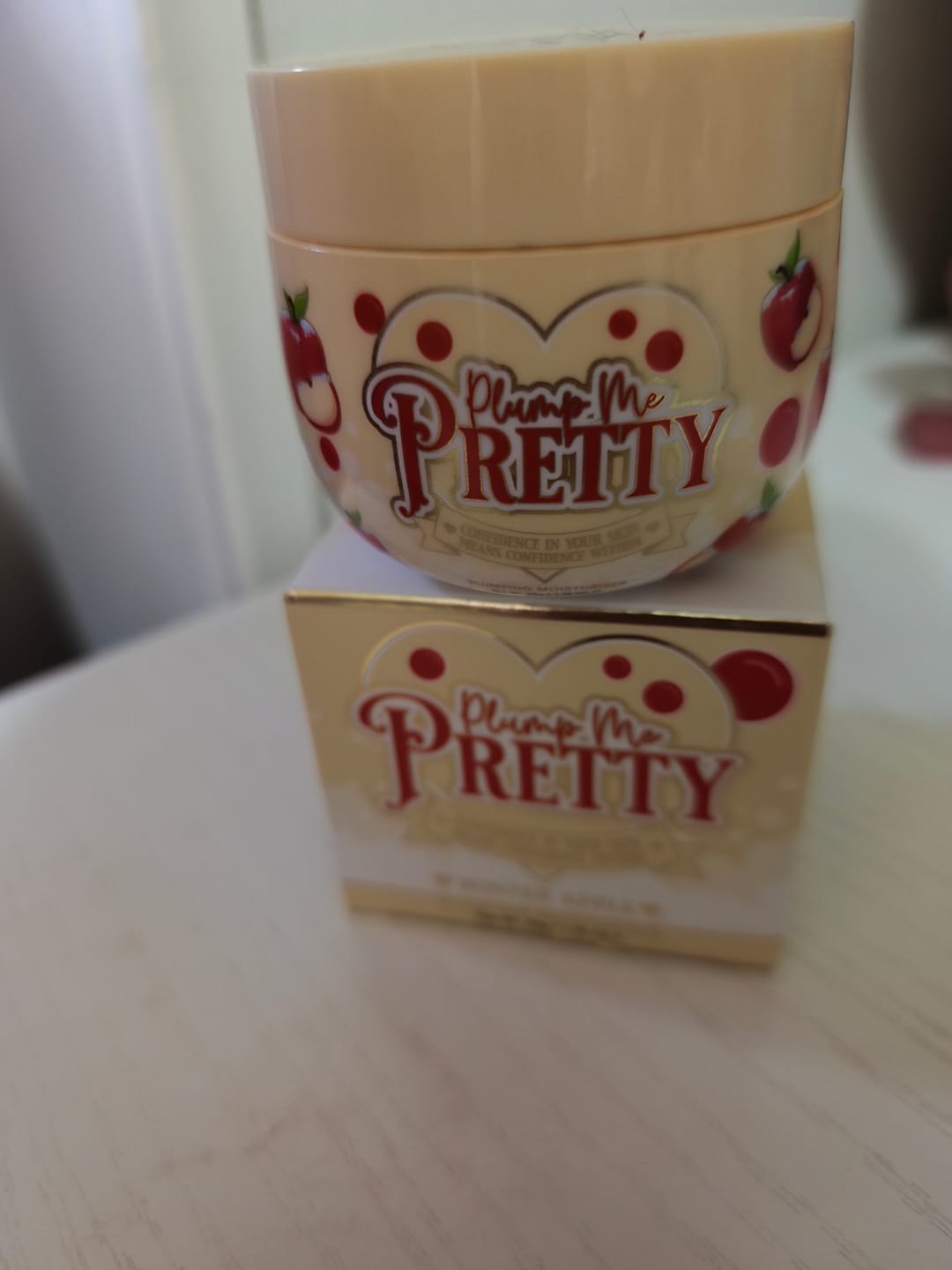 Customer photo review of Plump Me Pretty Plumping Moisturizer