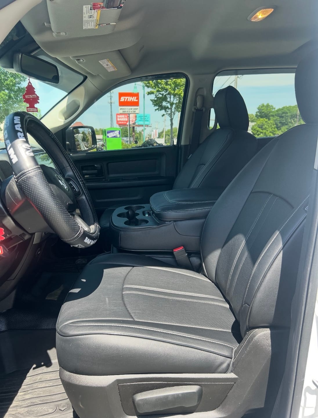 Customer photo review of 2009+ Dodge Ram Classic Leather Seat Covers